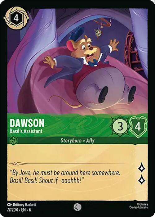 Dawson - Basil's Assistant Common Azurite Sea 77/204 NM (Back)