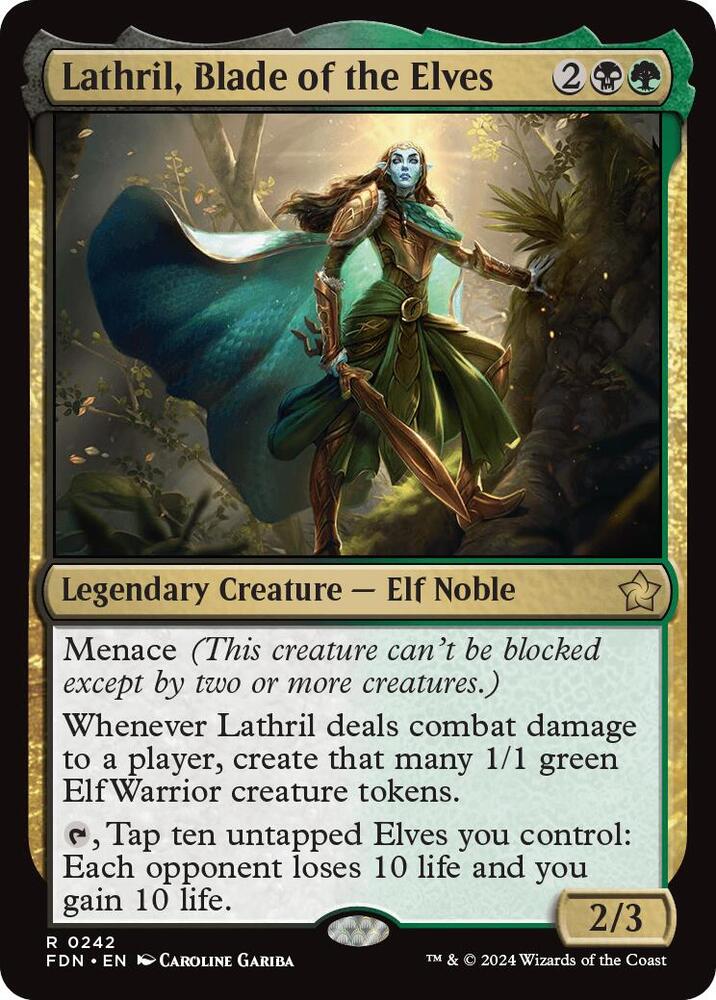 Lathril, Blade of the Elves R Foundations 242 NM