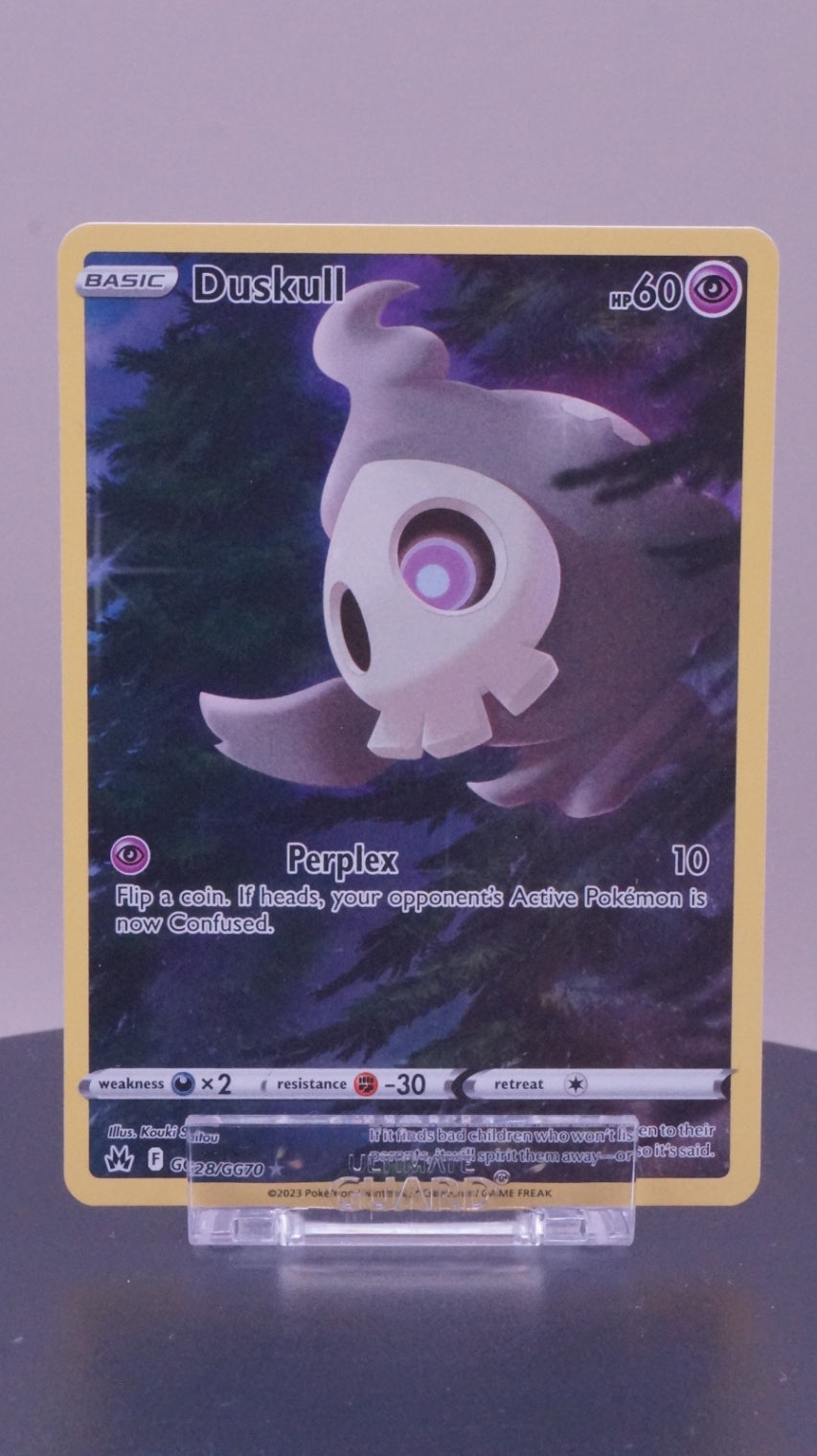 Duskull Ultra Rare Crown Zenith: Galarian Gallery GG28/GG70 NM