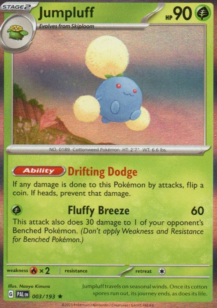 Jumpluff Rare SV02: Paldea Evolved 003/193 NM