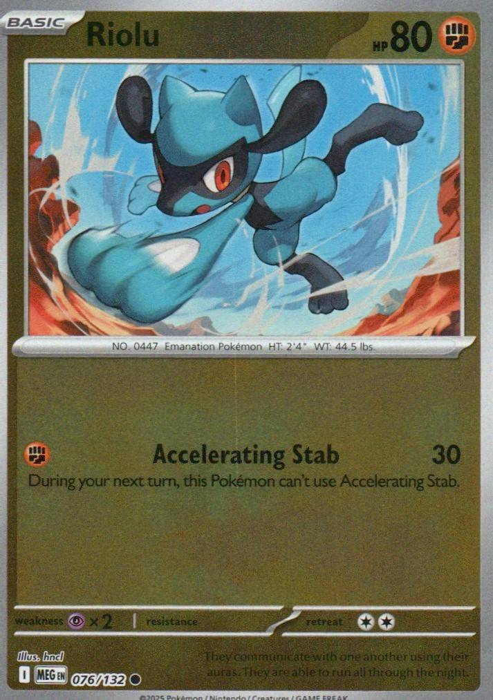 Riolu Common ME: Ascended Heroes 112/217 NM