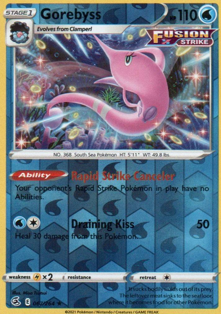 Gorebyss Rare SWSH08: Fusion Strike 067/264 NM