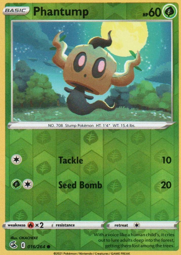 Phantump Common SWSH08: Fusion Strike 016/264 NM