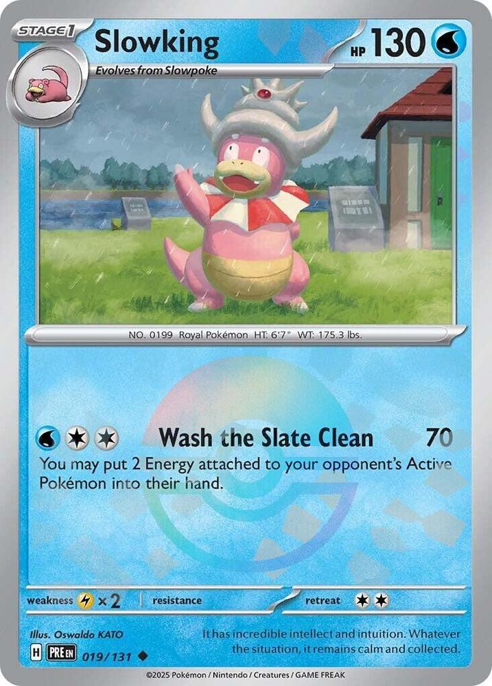 Slowking (Poke Ball Pattern) Uncommon SV: Prismatic Evolutions 019/131 NM (Back)