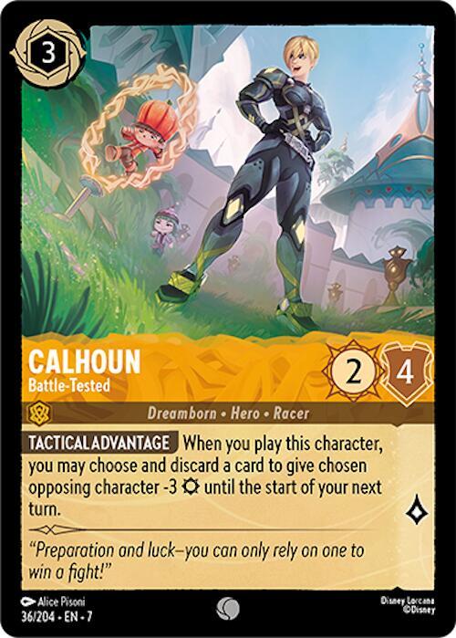 Calhoun - Battle-Tested Common Archazia's Island 36/204 NM (Back)
