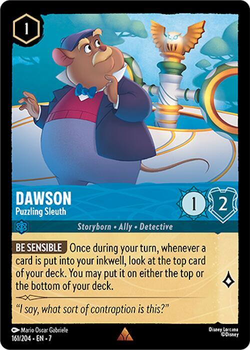 Dawson - Puzzling Sleuth Rare Archazia's Island 161/204 NM (Back)
