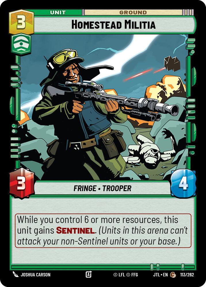 Homestead Militia Common Spark of Rebellion 113/252 NM (Back)