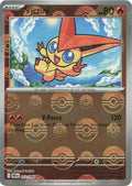 Victini (Poke Ball Pattern) Rare SV: Black Bolt 012/086 NM (Back)