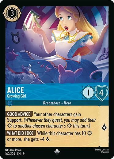 Alice - Growing Girl Super Rare Fabled 160/204 NM (Back)