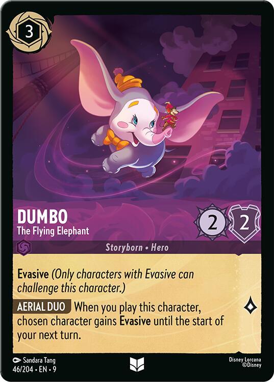 Dumbo - The Flying Elephant Uncommon Fabled 46/204 NM (Back)