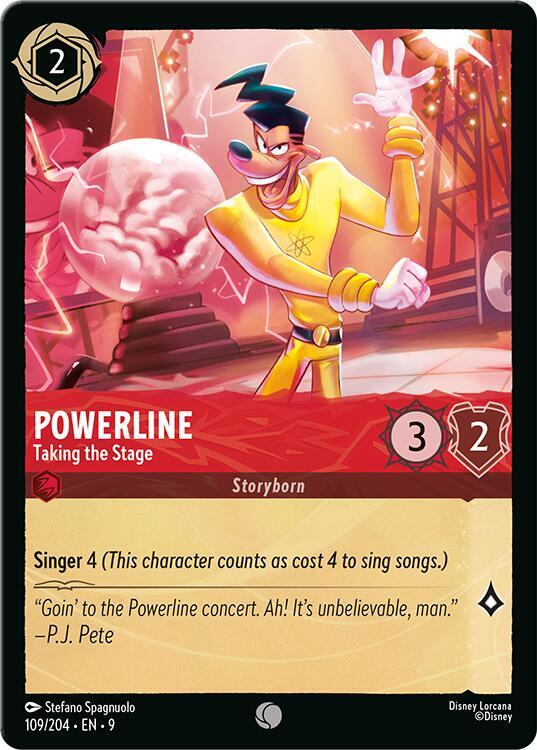 Powerline - Taking the Stage Common Fabled 109/204 NM (Back)