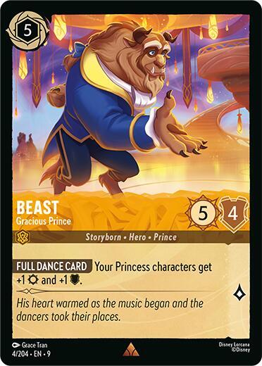 Beast - Gracious Prince Rare Fabled 4/204 NM (Back)