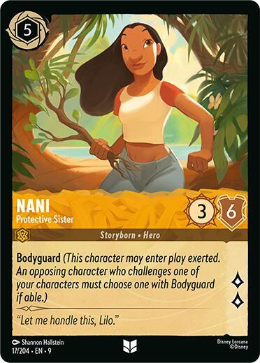 Nani - Protective Sister Uncommon Fabled 17/204 NM (Back)