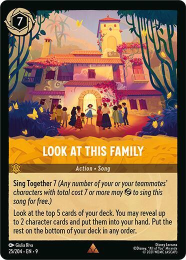 Look at This Family Rare Fabled 25/204 NM (Back)