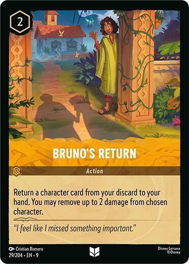 Bruno's Return Uncommon Fabled 29/204 NM (Back)