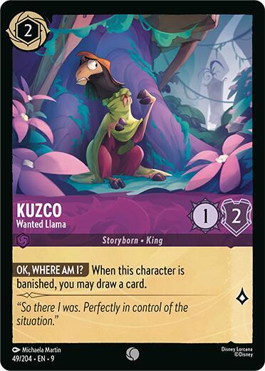 Kuzco - Wanted Llama Common Fabled 49/204 NM (Back)