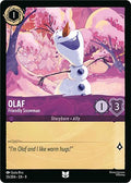 Olaf - Friendly Snowman Uncommon Fabled 55/204 NM (Back)