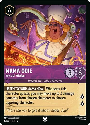 Mama Odie - Voice of Wisdom Uncommon Fabled 57/204 NM (Back)