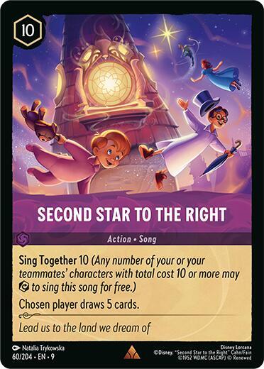 Second Star to the Right Rare Fabled 60/204 NM (Back)