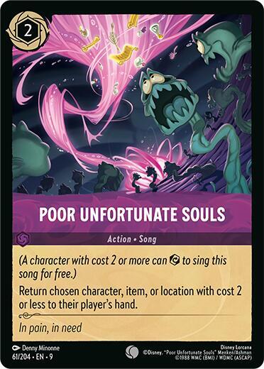 Poor Unfortunate Souls Common Fabled 61/204 NM (Back)