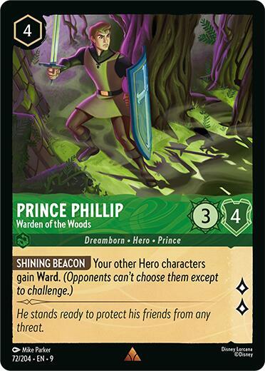 Prince Phillip - Warden of the Woods Rare Fabled 72/204 NM (Back)