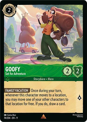 Goofy - Set for Adventure Rare Fabled 74/204 NM