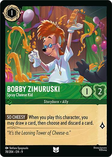 Bobby Zimuruski - Spray Cheese Kid Uncommon Fabled 78/204 NM (Back)