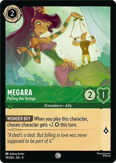 Megara - Pulling the Strings Common Fabled 79/204 NM (Back)