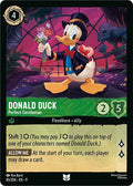 Donald Duck - Perfect Gentleman Uncommon Fabled 85/204 NM (Back)