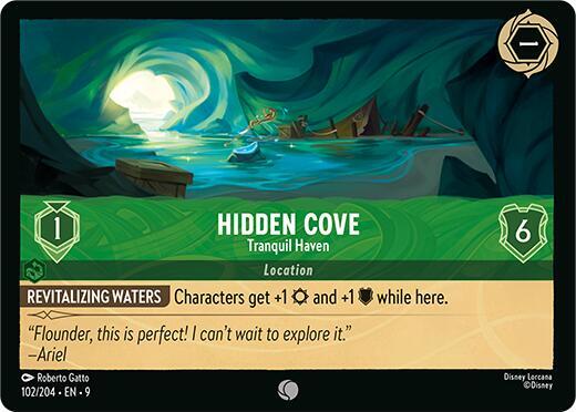 Hidden Cove - Tranquil Haven Common Fabled 102/204 NM (Back)