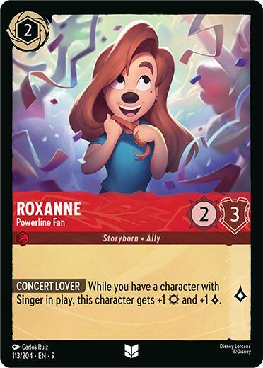 Roxanne - Powerline Fan Uncommon Fabled 113/204 NM (Back)
