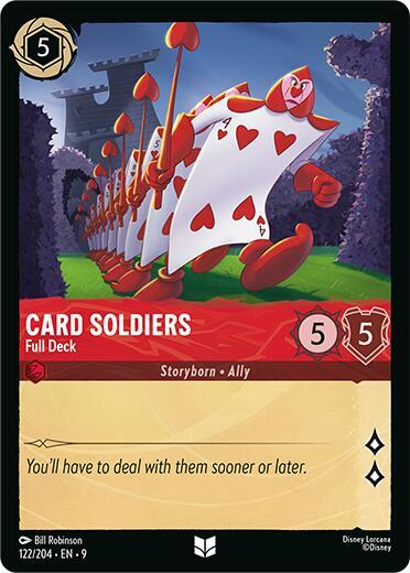 Card Soldiers - Full Deck Uncommon Fabled 122/204 NM (Back)