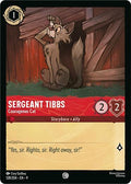 Sergeant Tibbs - Courageous Cat Common Fabled 128/204 NM (Back)