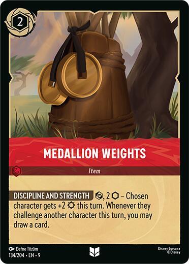 Medallion Weights Uncommon Fabled 134/204 NM (Back)