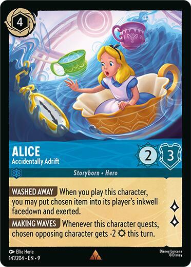 Alice - Accidentally Adrift Rare Fabled 141/204 NM (Back)