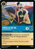 Cruella De Vil - Fashionable Cruiser Common Fabled 145/204 NM (Back)