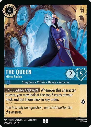 The Queen - Mirror Seeker Uncommon Fabled 149/204 NM (Back)