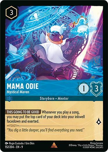 Mama Odie - Mystical Maven Rare Fabled 152/204 NM (Back)