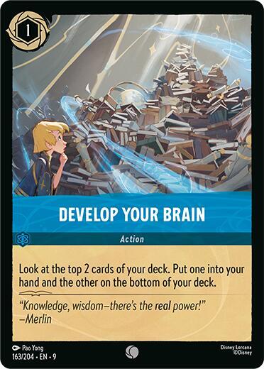 Develop Your Brain Common Fabled 163/204 NM (Back)