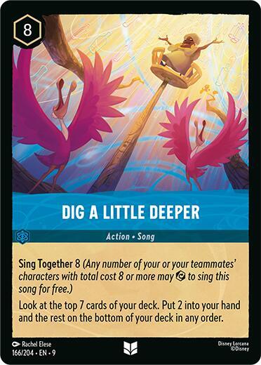 Dig a Little Deeper Uncommon Fabled 166/204 NM (Back)