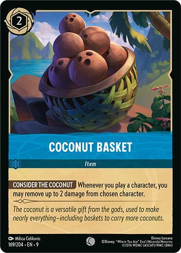 Coconut Basket Common Fabled 169/204 NM (Back)