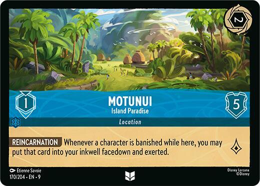 Motunui - Island Paradise Uncommon Fabled 170/204 NM (Back)