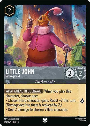 Little John - Sir Reginald Uncommon Fabled 176/204 NM (Back)