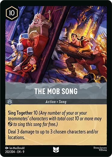 The Mob Song Uncommon Fabled 202/204 NM (Back)
