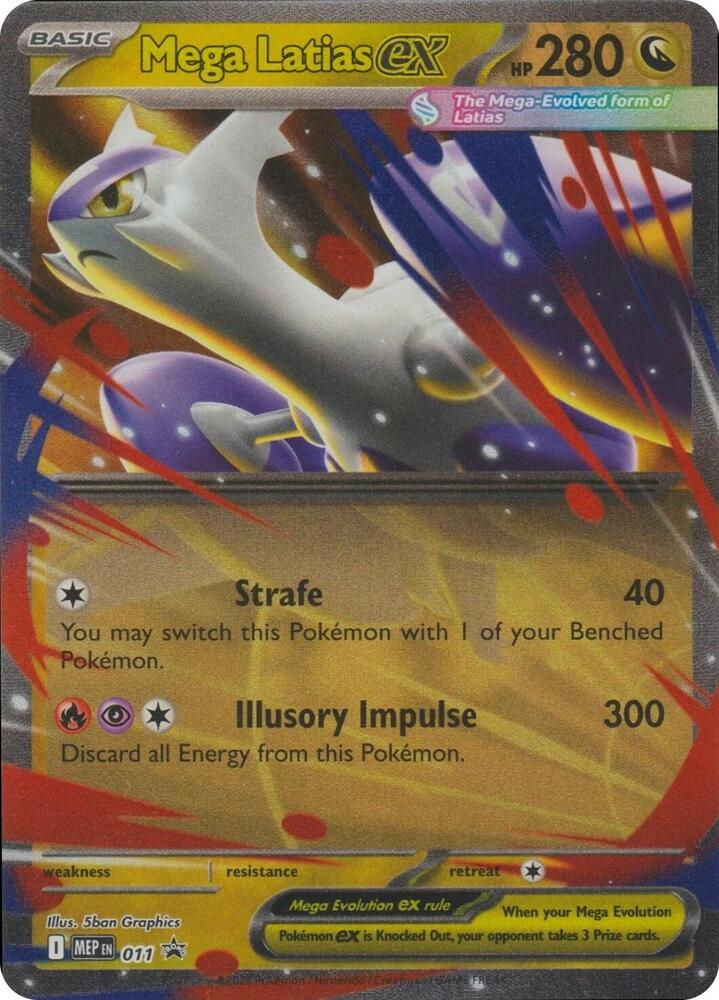 Mega Latias ex Promo ME: Mega Evolution Promo 011 NM (Back)