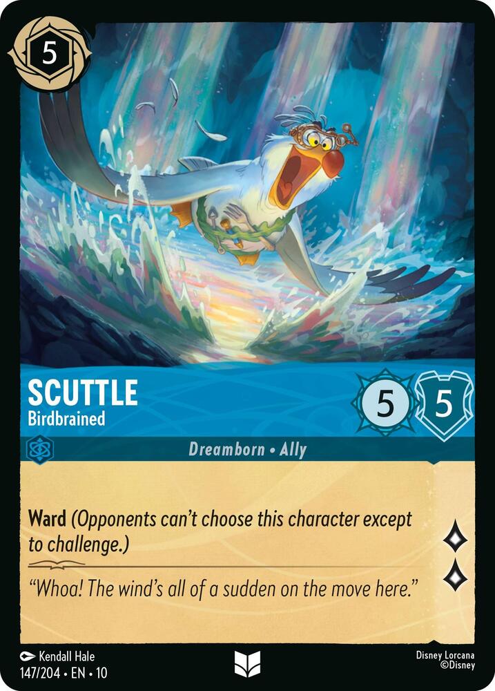 Scuttle - Birdbrained Uncommon Whispers in the Well 147/204 NM (Back)