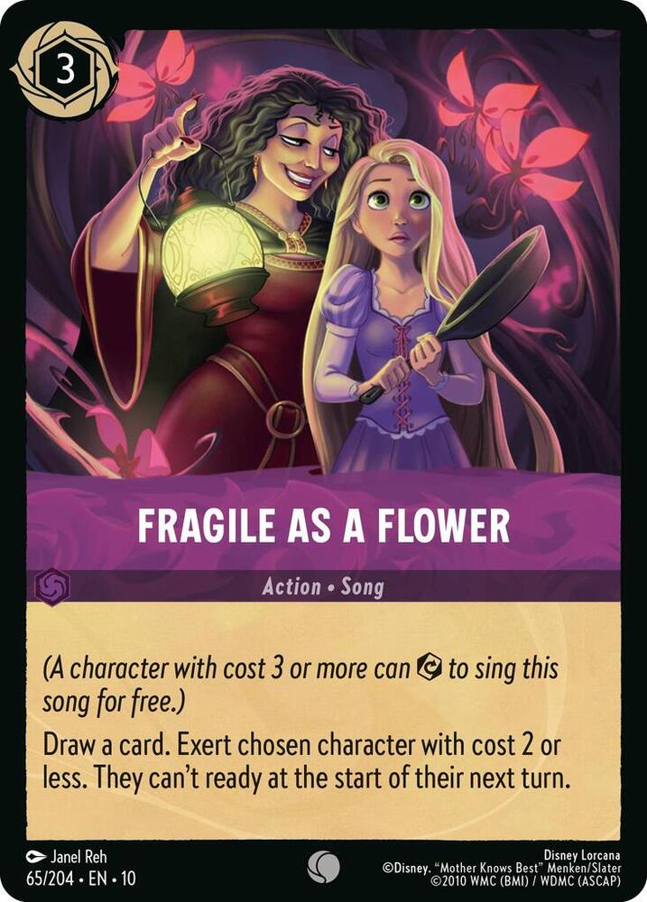 Fragile as a Flower Common Whispers in the Well 65/204 NM (Back)