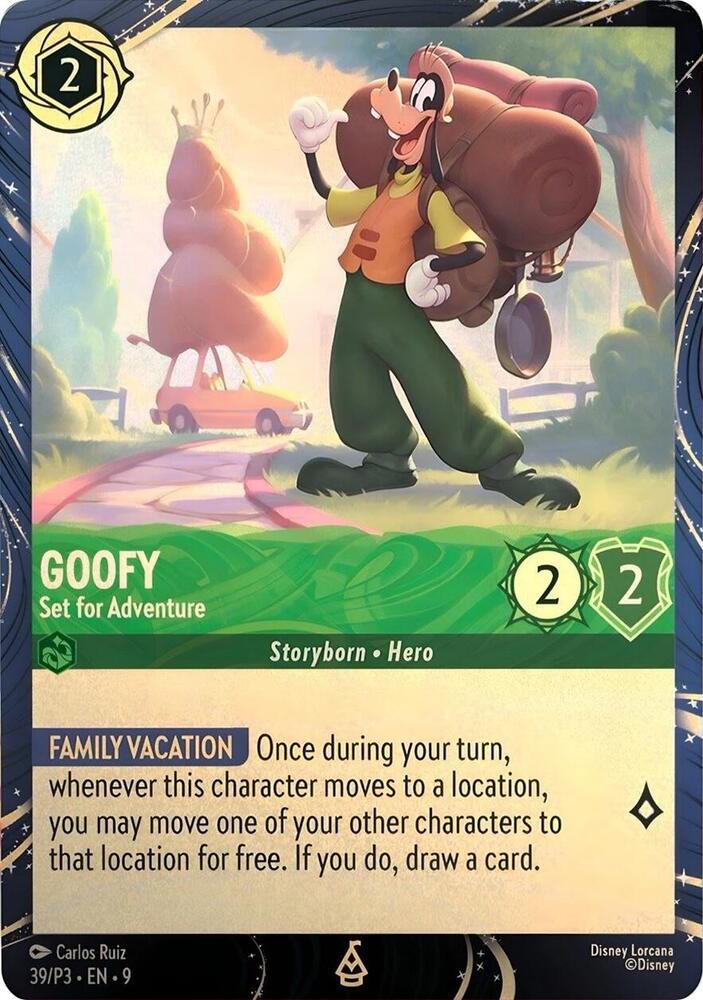 Goofy - Set for Adventure Rare Fabled 74/204 NM (Back)