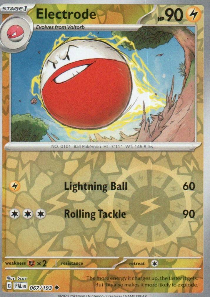 Electrode Uncommon SV02: Paldea Evolved 067/193 NM