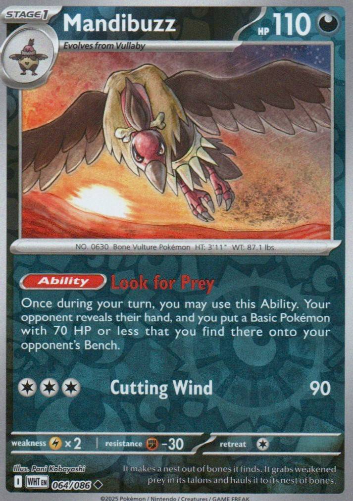 Mandibuzz Uncommon SV: White Flare 064/086 NM
